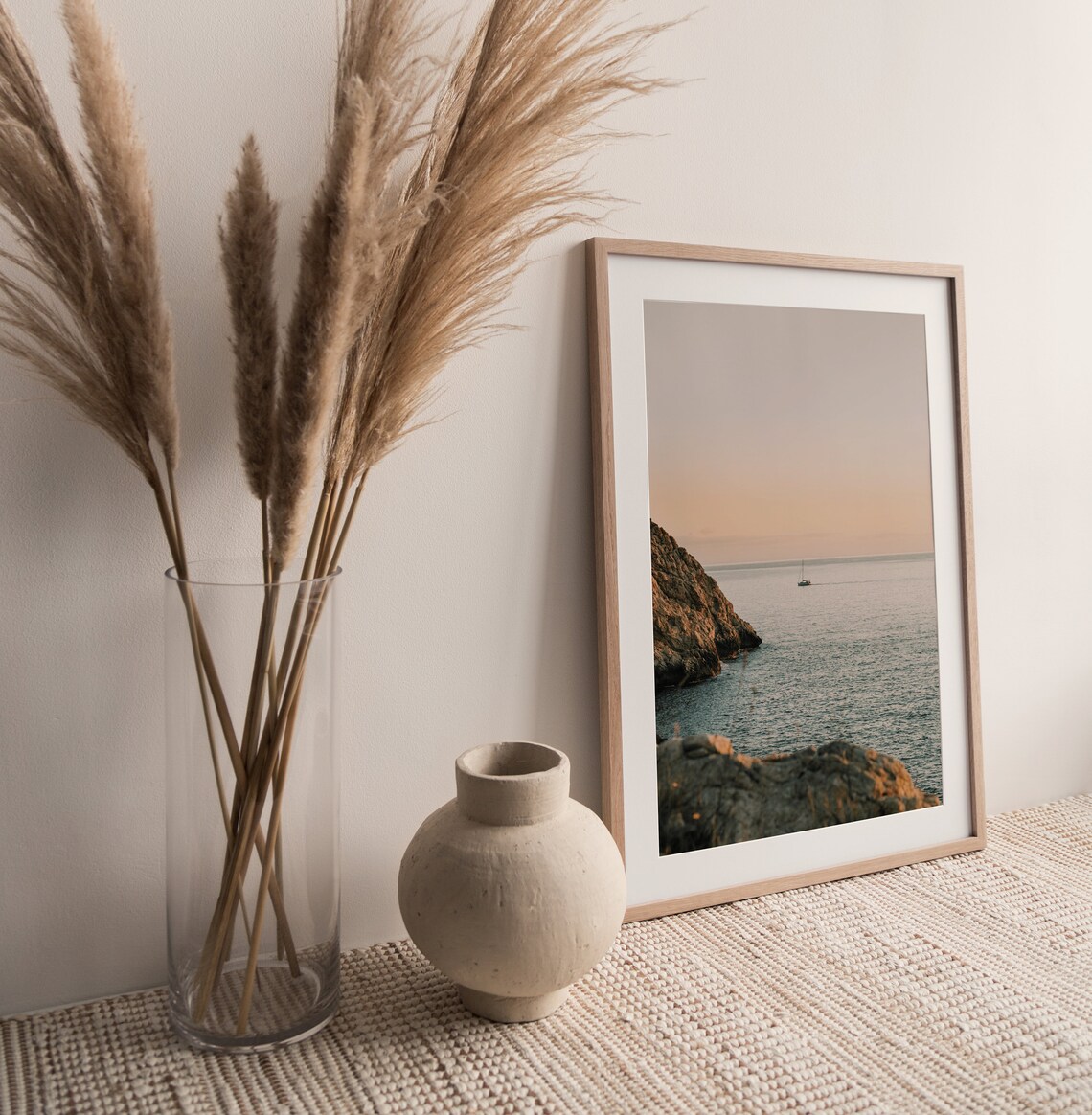 Beach Print, Pastel Sunset Coastal Art Poster - Image 2