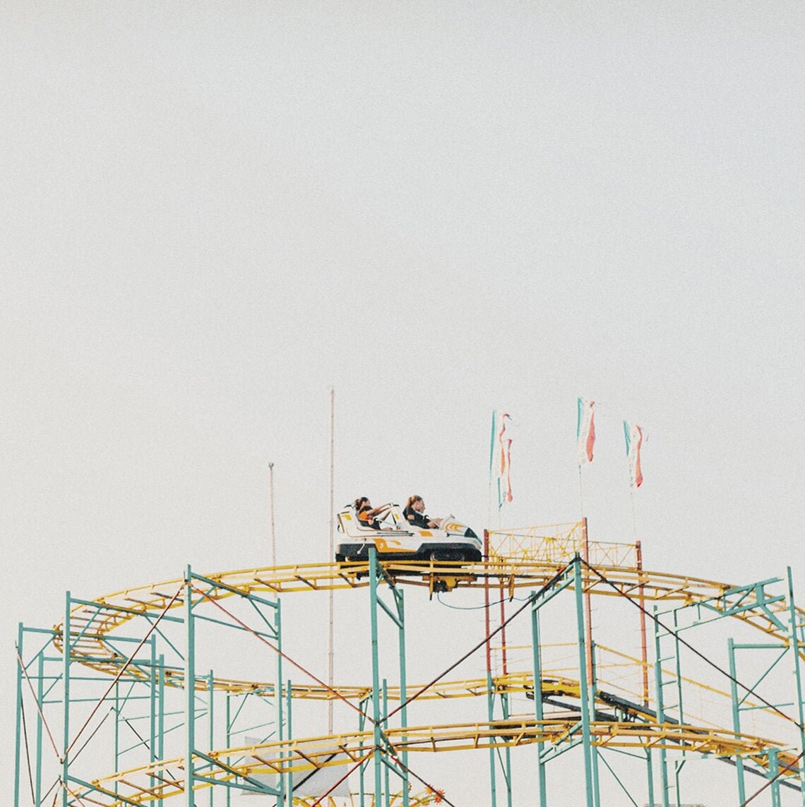 Summer Roller Coaster Theme Park Travel Poster - Image 2