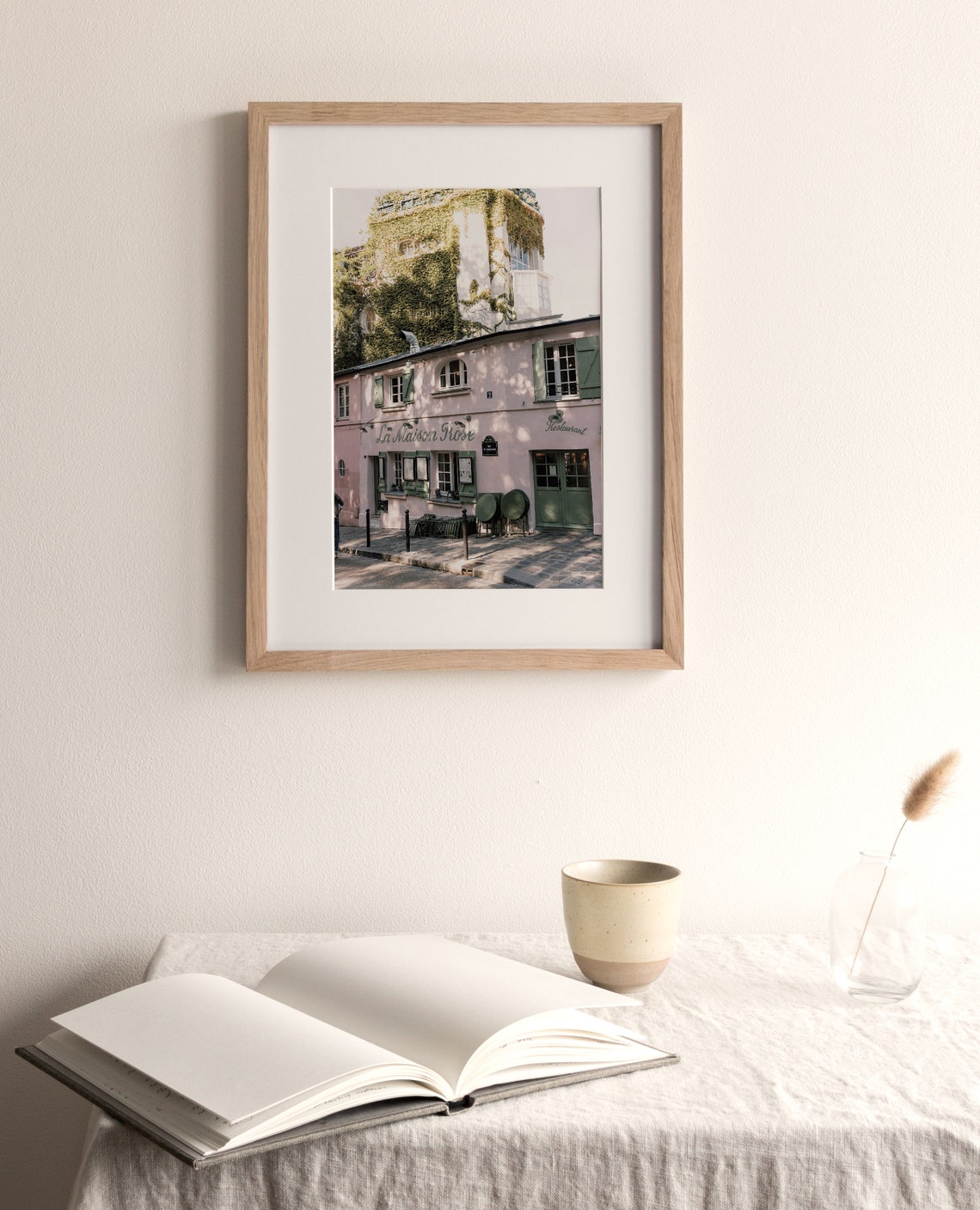 La Maison Rose Pink Restaurant Montmartre Paris Vintage Charm Poster - Image 3