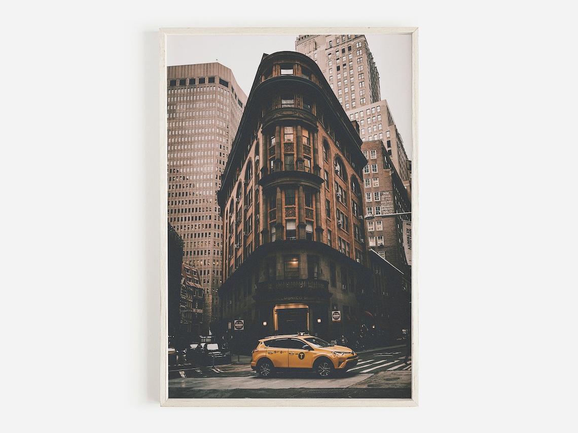 New York City Vintage Street Photo Travel Poster