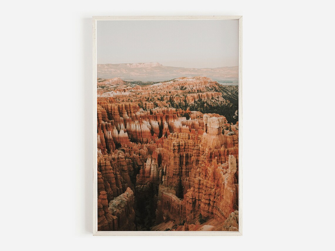 Bryce Canyon Print, Utah Desert Landscape Art Print