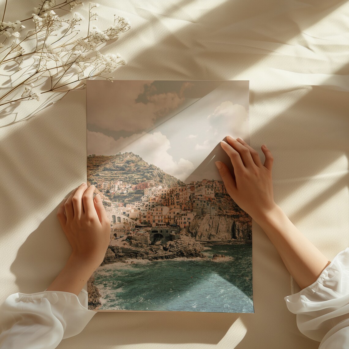 Cinque Terre Manarola Colorful Cliffside Village Sea View Travel Poster - Image 3