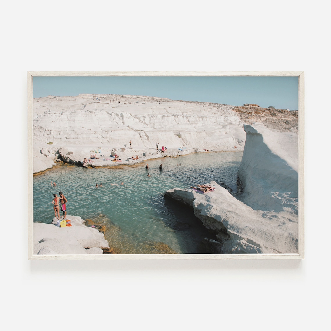 Milos Beach Greek Island Travel Poster Art Print