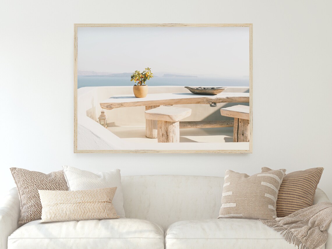 Mykonos Boho Travel Poster, Greek Ocean View - Image 3