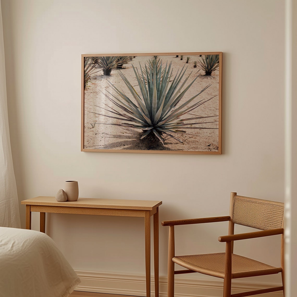 Blue Agave Field Rows Tequila Ranch Desert Farm Photography Poster - Image 2