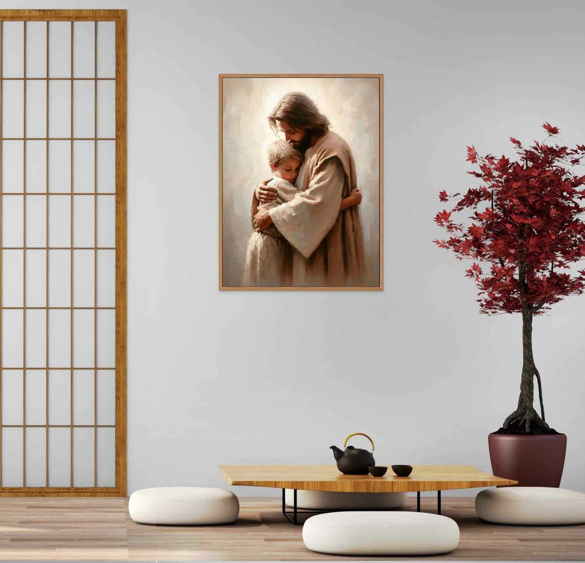 Jesus And Boy Christian Painting, Bible Art - Image 5
