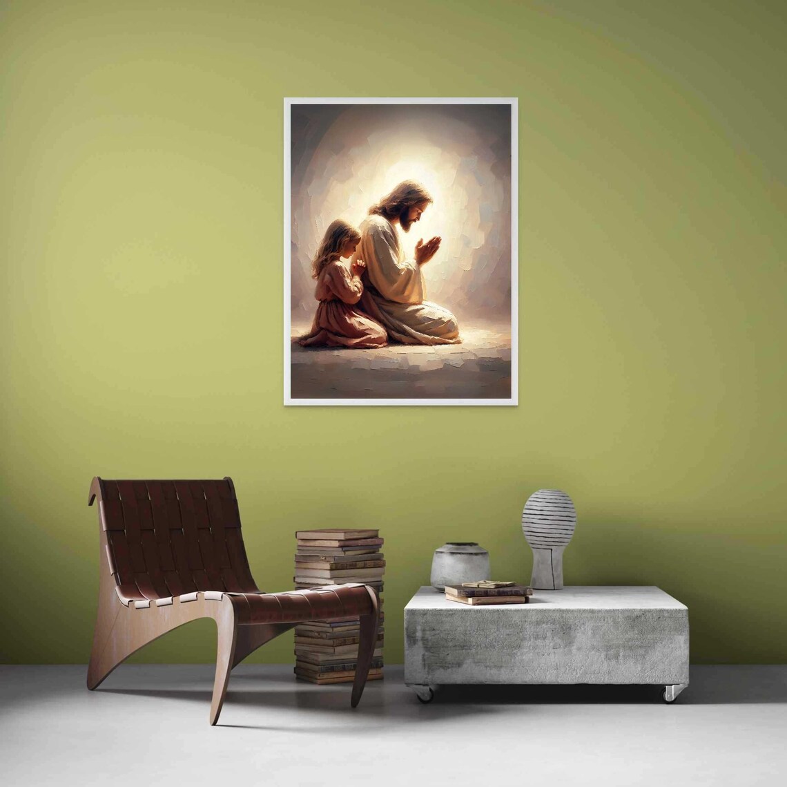 With Christ Together In Prayer, Christian Art - Image 4