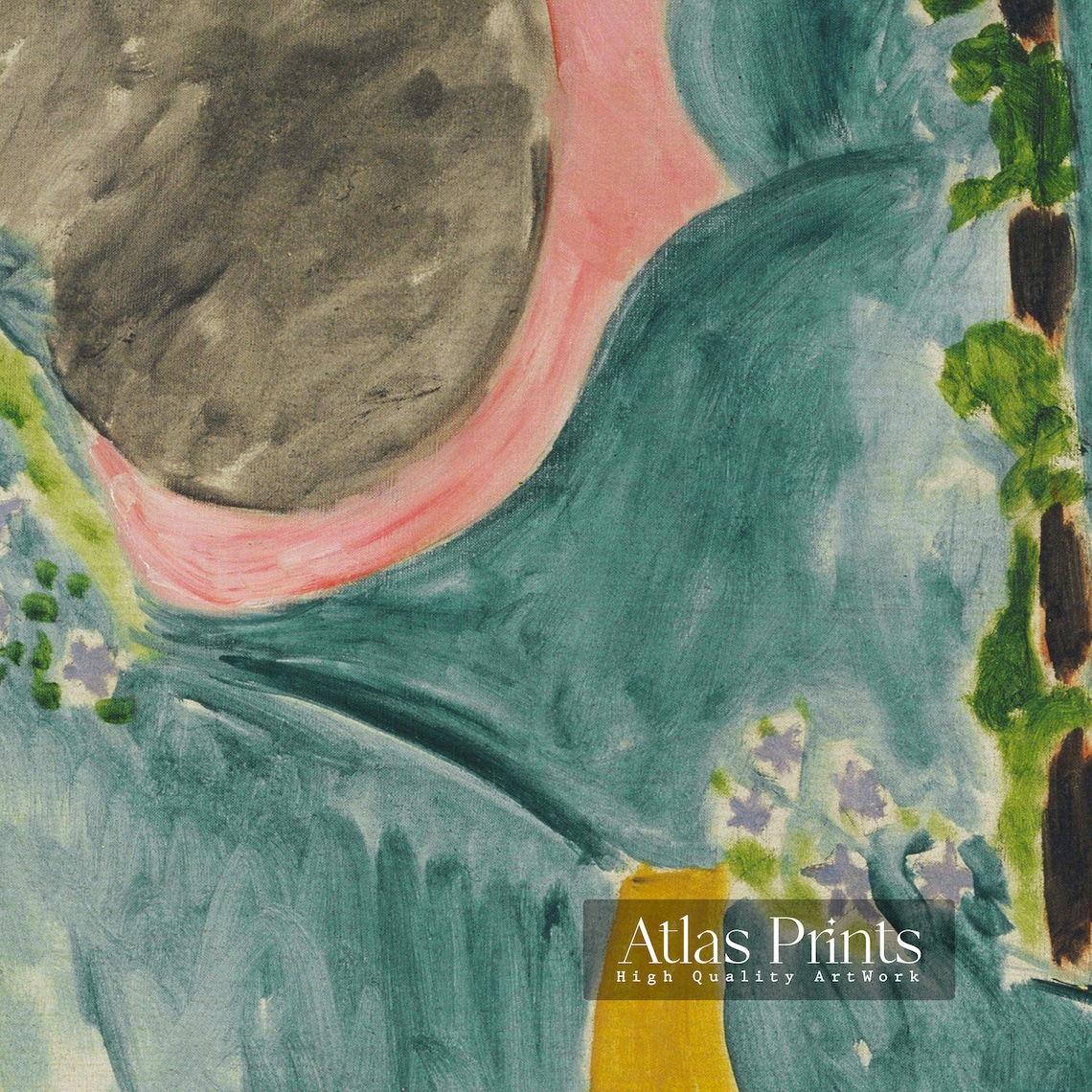 Henri Matisse Periwinkles Moroccan Garden Fauvist Landscape Poster - Image 2