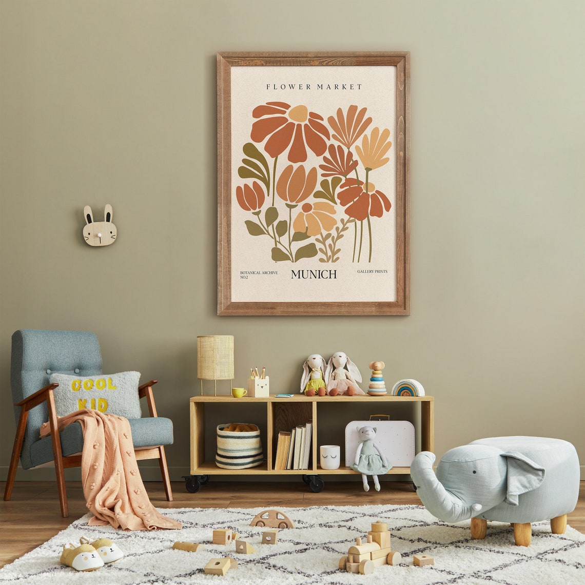 Munich Flower Market Retro Botanical Archive Floral Wall Poster - Image 4