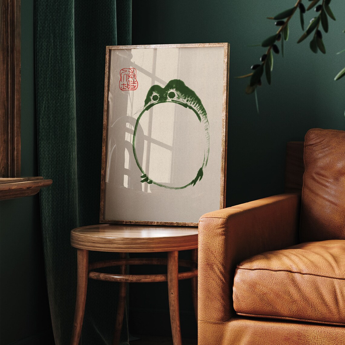 Matsumoto Hoji Frog Vintage Japanese Woodblock Minimalist Zen Poster - Image 4