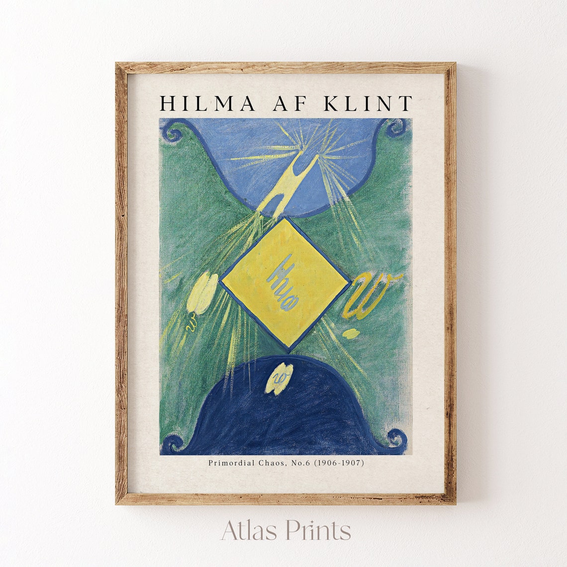 Hilma af Klint Primordial Chaos No 6 Yellow Diamond Cosmic Poster