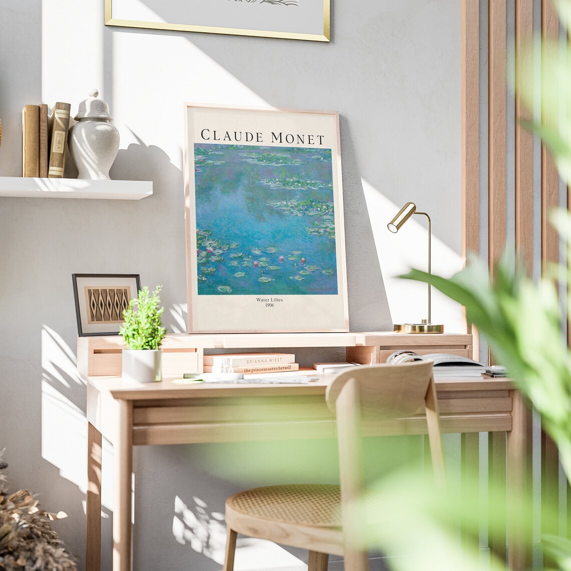 Claude Monet Water Lilies 1906 Blue Pond Impressionist Masterpiece Poster - Image 4