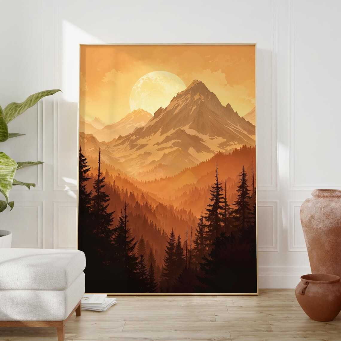 Pacific Northwest, Tranquil Sunset Mountain View - Image 2