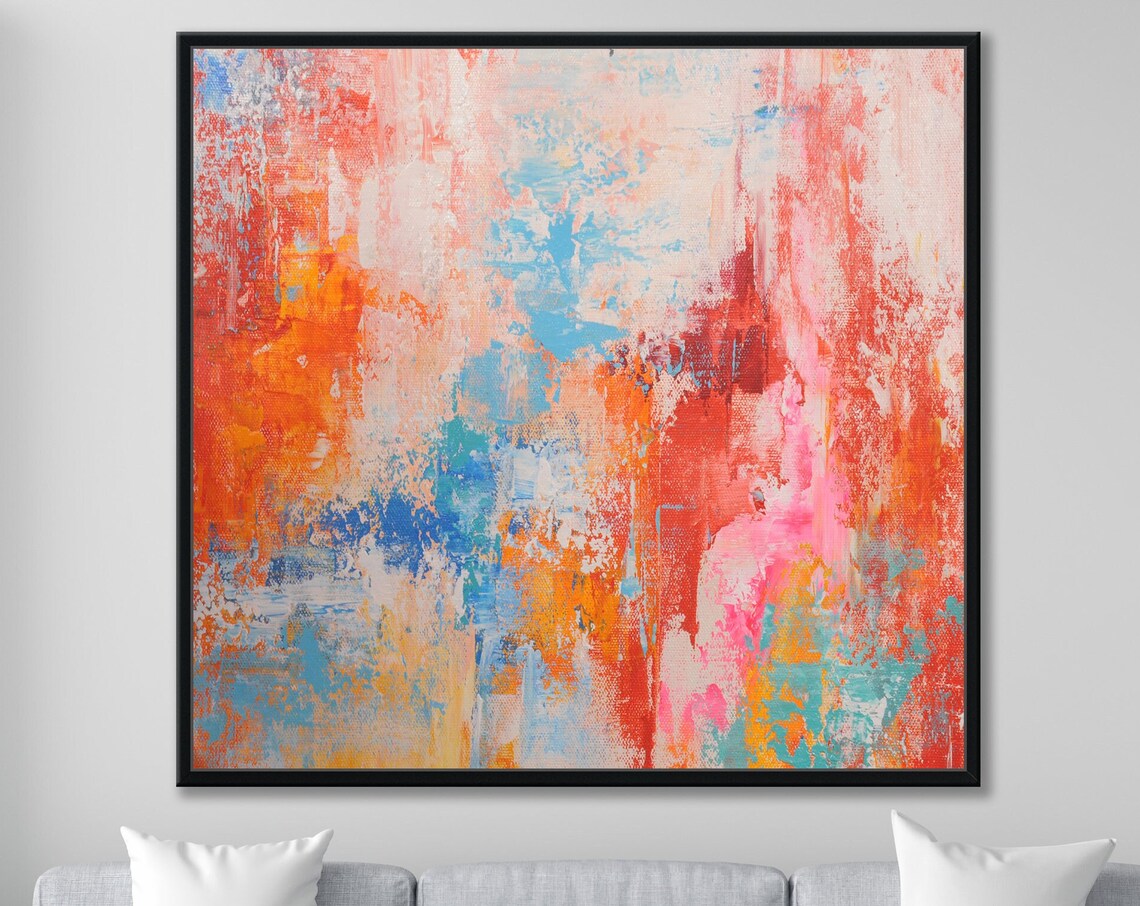Abstract Acrylic Painting, Oversized Wall Art Print - Image 3