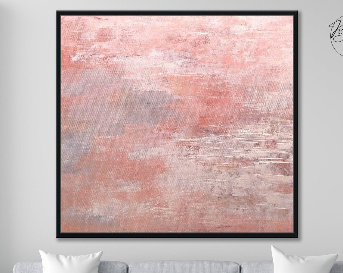 Abstract Light Brown Wall Art Print for Office