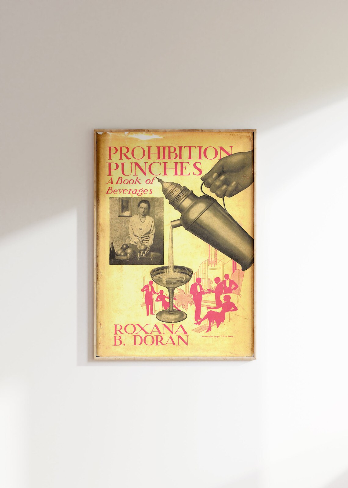 Prohibition Punches Vintage 1930s Cocktail Book Cover Art Poster - Image 3