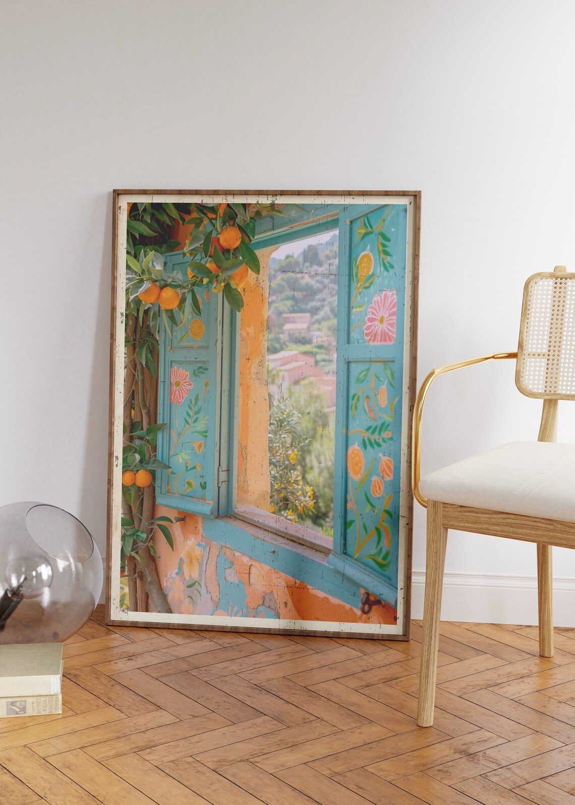 Vintage French Orange Grove, Botanical Travel Poster - Image 3