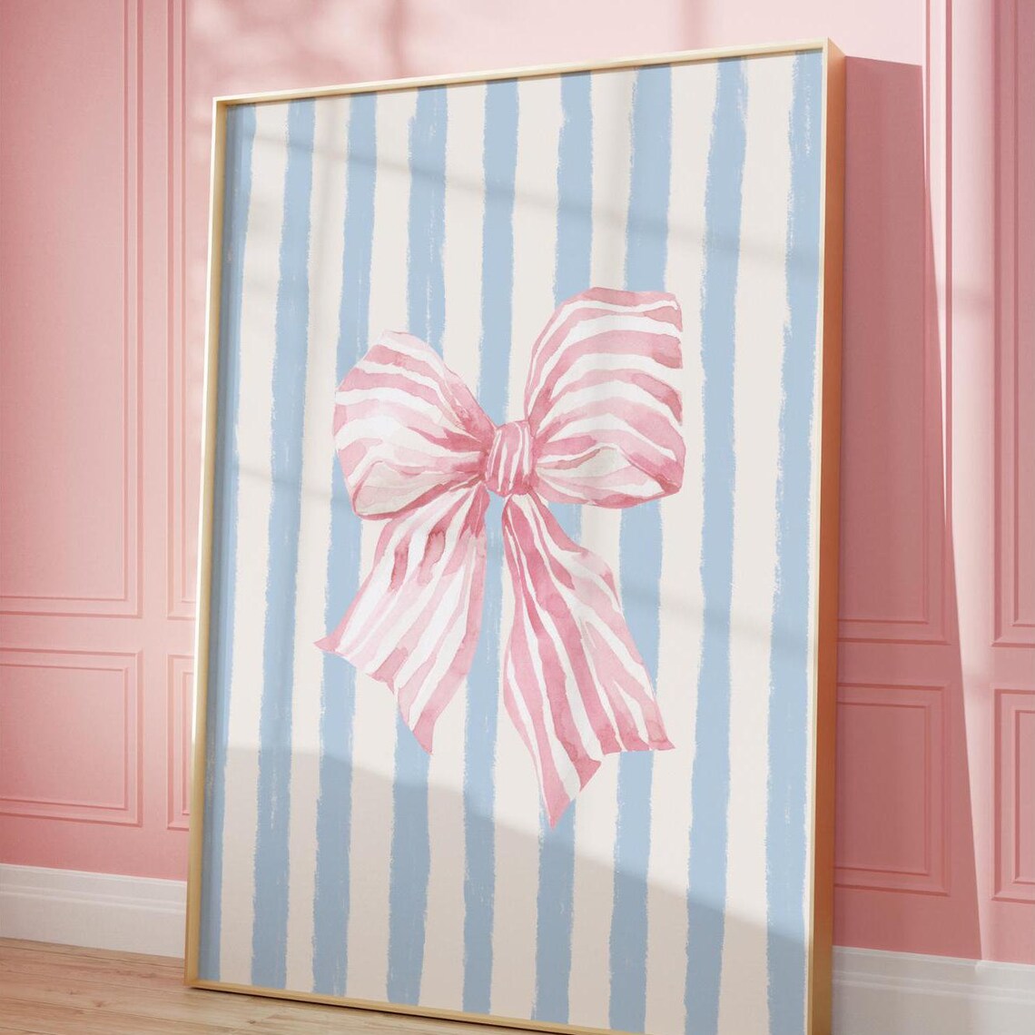 Vintage Bow Print, Retro Girly Decor Art Print