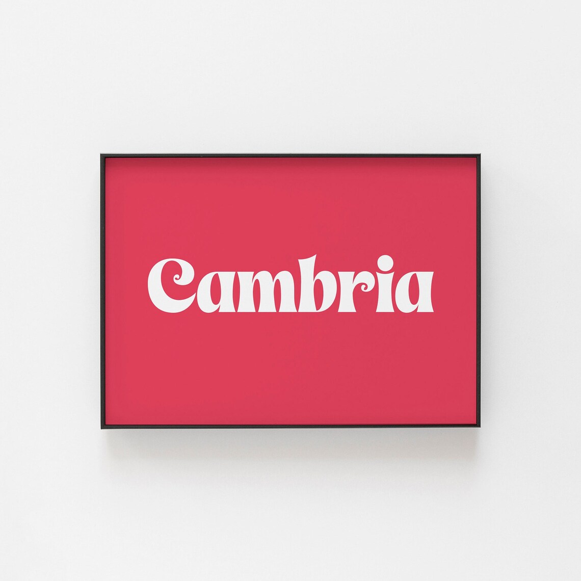 Welsh Cambria Print, Wales Home Decor Art Print