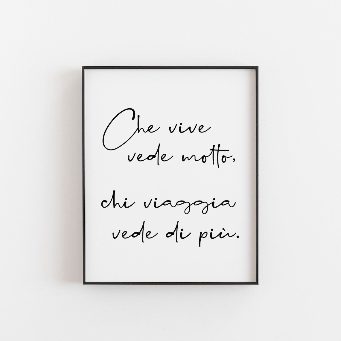 Chi Vive Vede Molto Viaggia Di Pi Travel Poster