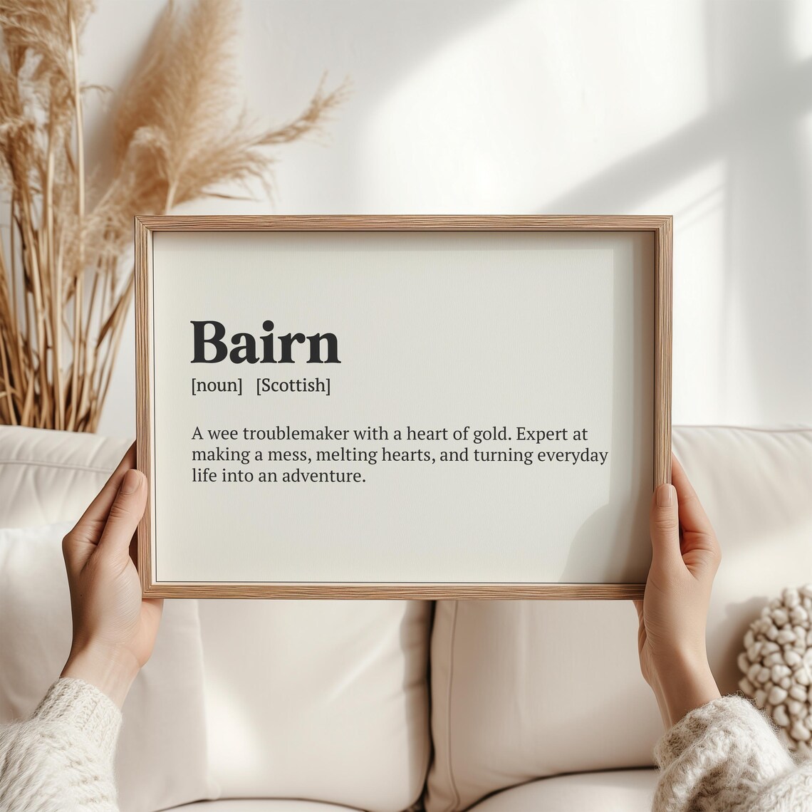 Bairn Scottish Definition Art Print, Nursery Decor - Image 3
