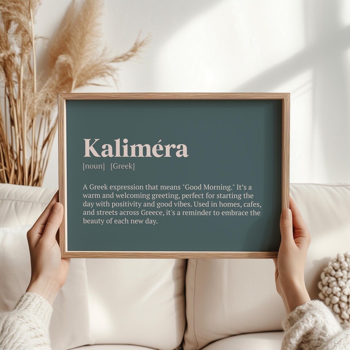 Kalimra Greek Good Morning Travel Poster Print