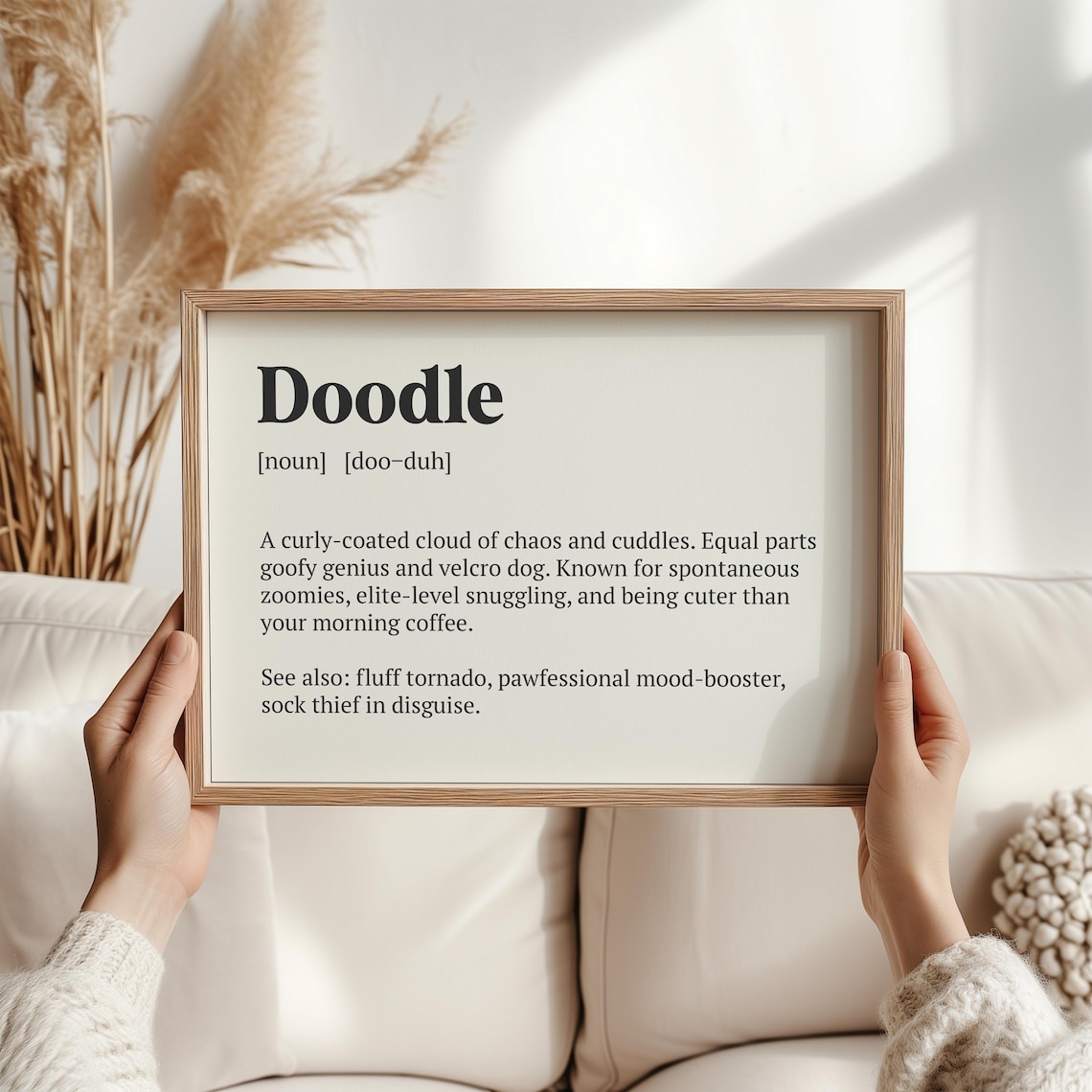 Doodle Dog Definition Print, Funny Breed Poster