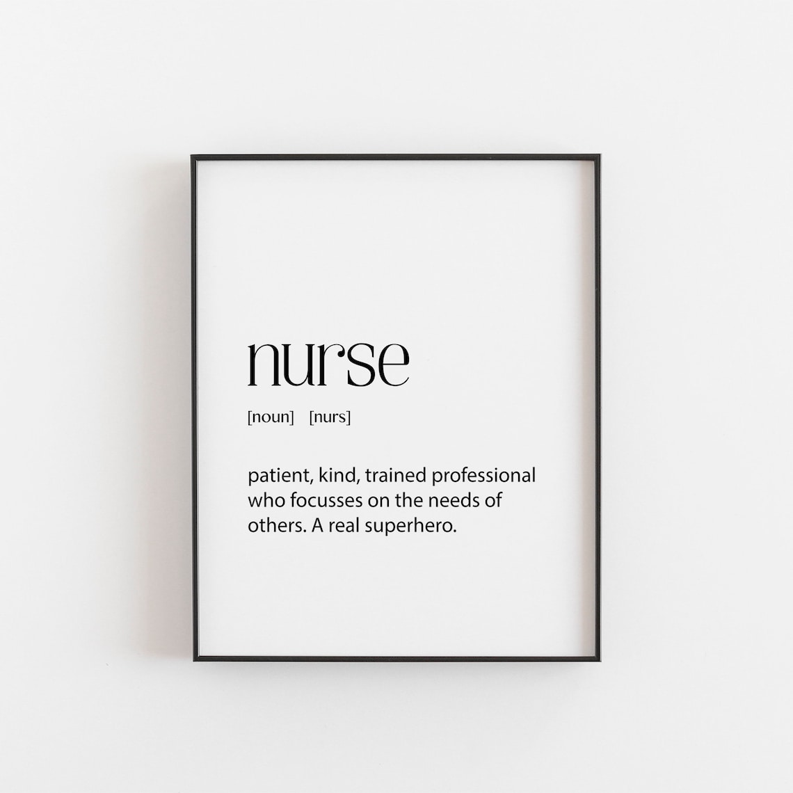 Nurse Graduation Definition Poster Print