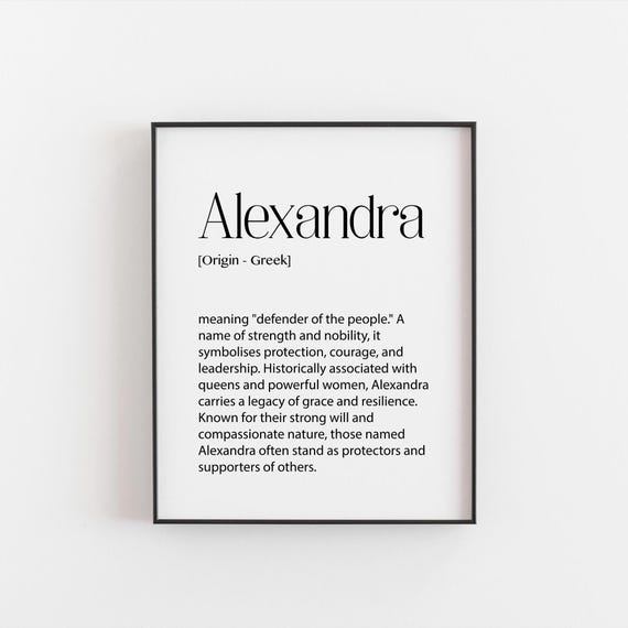 Alexandra Personalized Nursery Decor Art Print