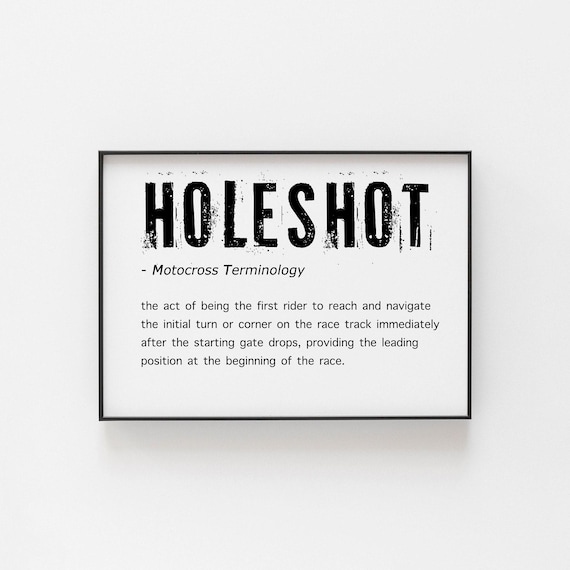 Motocross Gifts For Him, Holeshot Poster Print