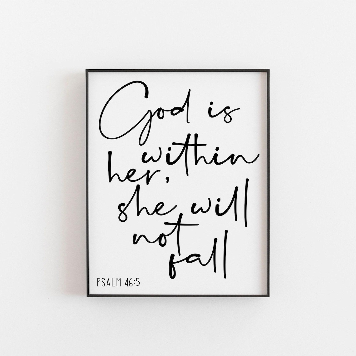 Psalm 46:5 God Is Within Her, Bible Verse