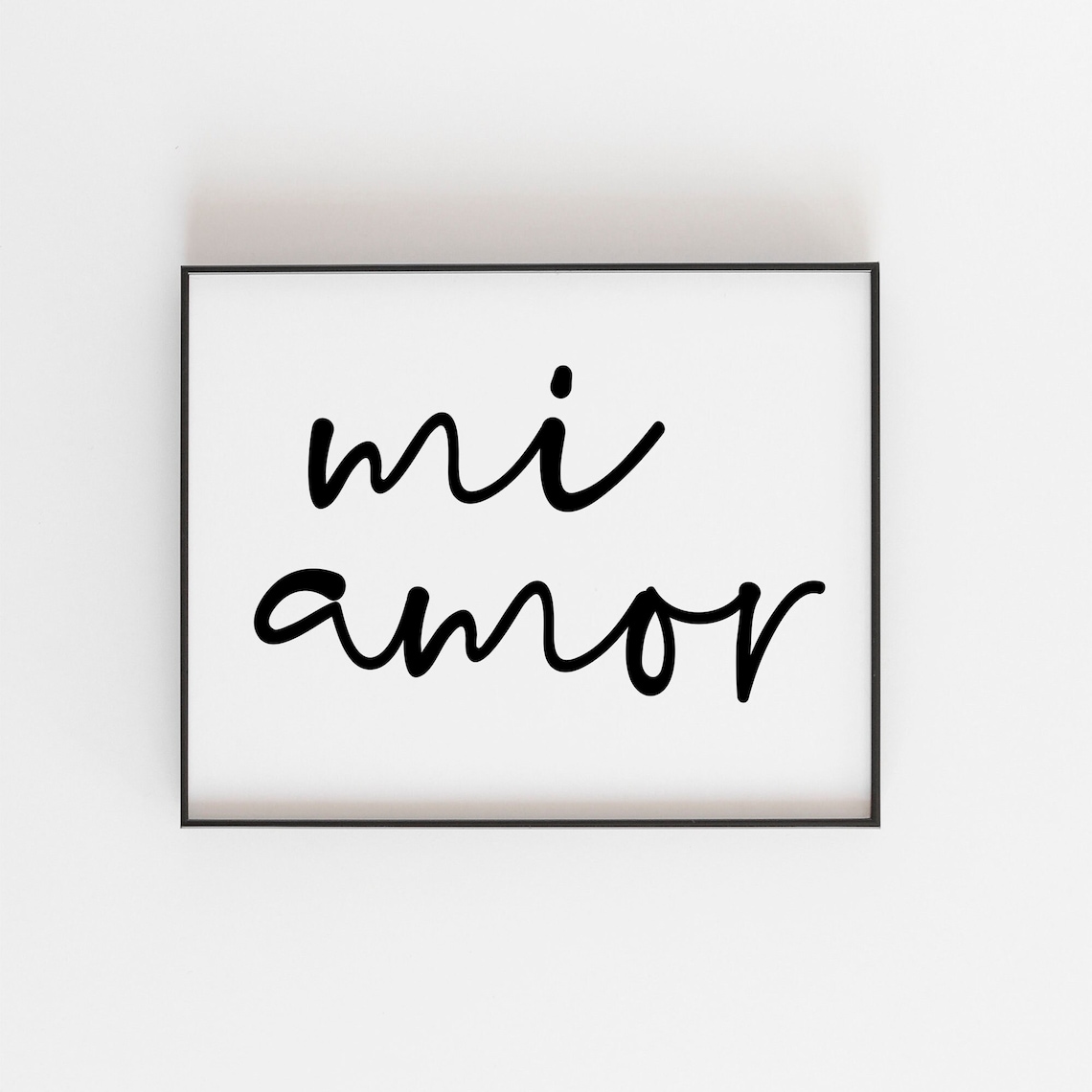 Mi Amor Print, Romantic Quote for Couples