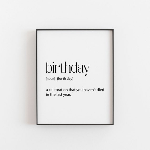 Sarcastic Birthday Gift Present Funny Party Decorations Bday