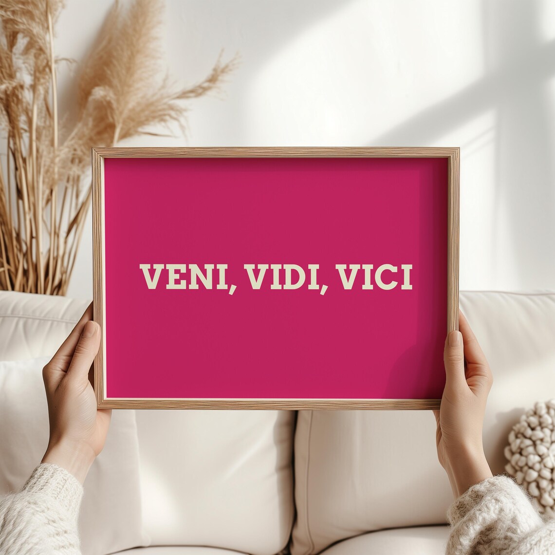 Veni Vidi Vici Latin Quote Minimalist Art Print