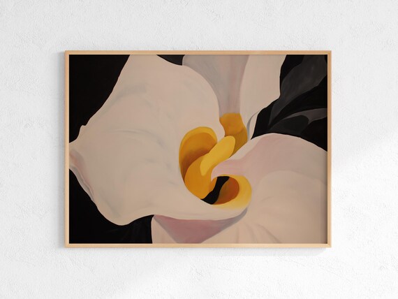 Georgia Okeeffe Painting Print Large Wall Art Abstract Botanical Poster