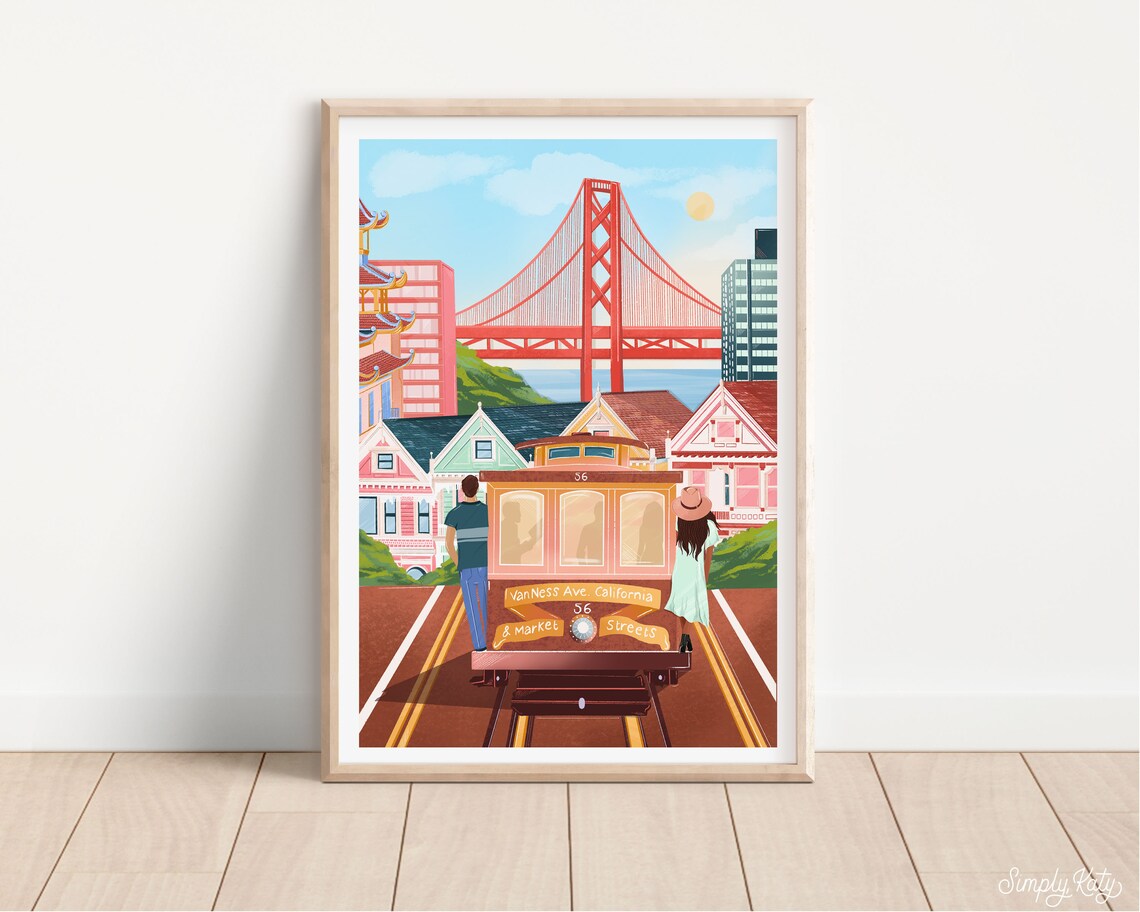 San Francisco Travel Poster, Travel Print - Image 2