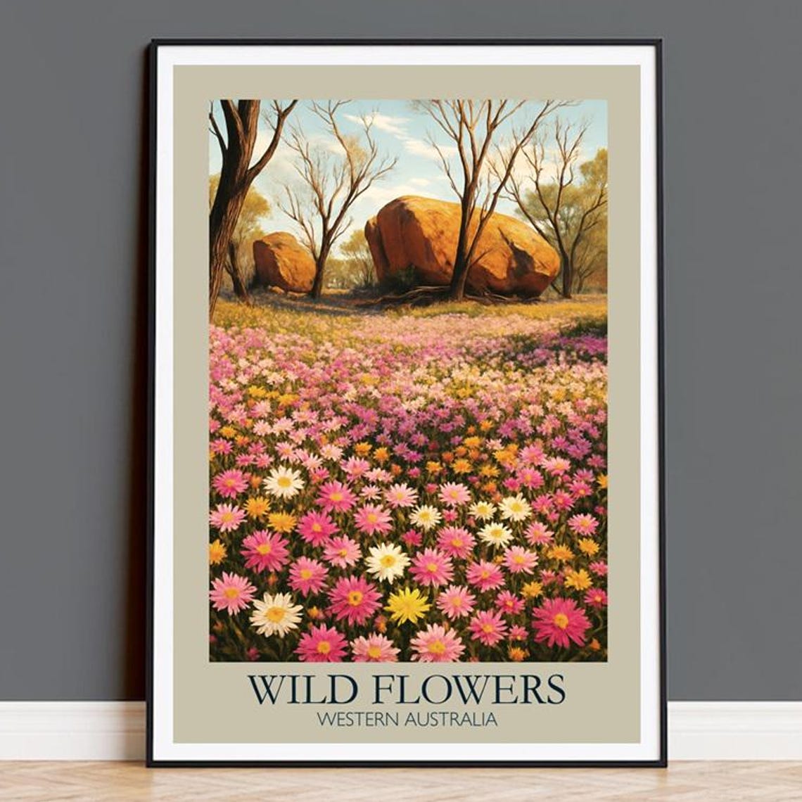 Wildflowers Of Western Australia Print Vintage Botanical Art