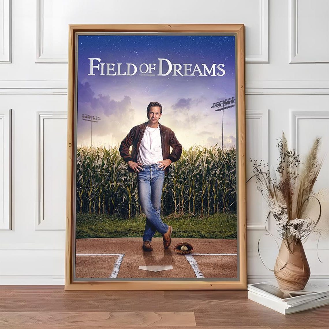 Field Of Dreams Kevin Costner Baseball Diamond Cornfield Drama Poster - Image 2