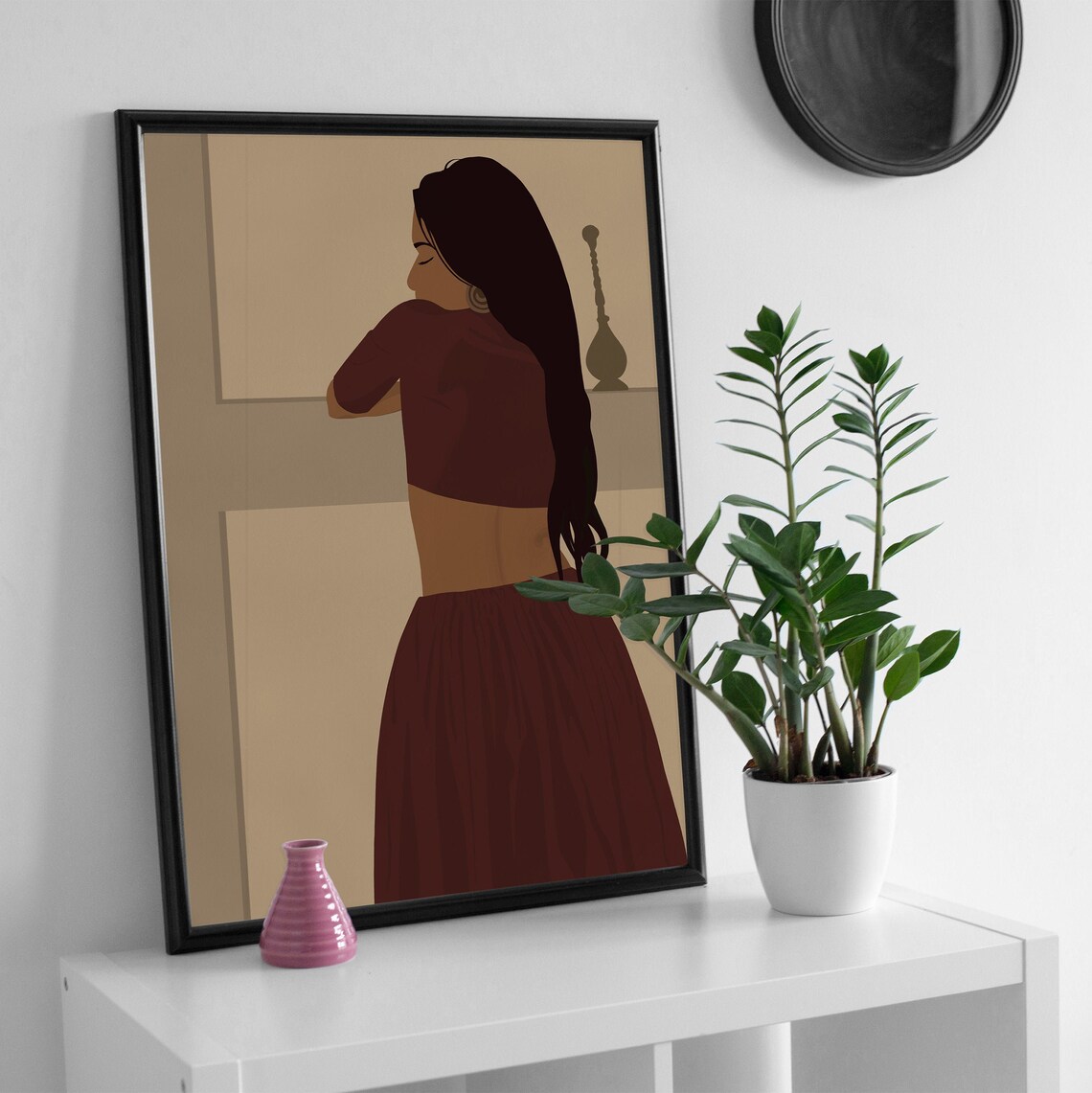 Modern Indian Art Print, South Asian Woman - Image 4