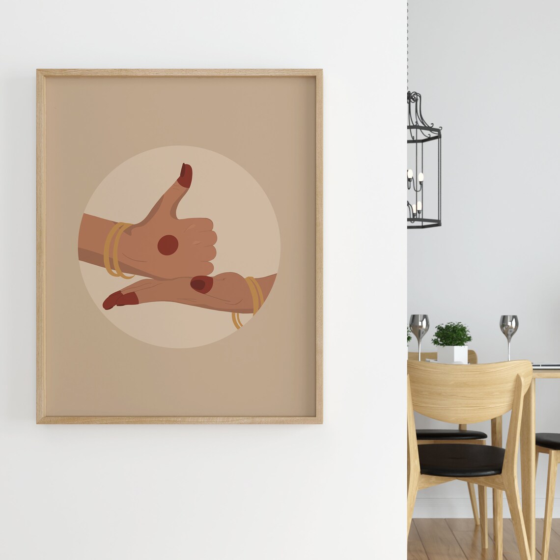 Dance Mudra Indian Dancer Art Print, South Asian - Image 7