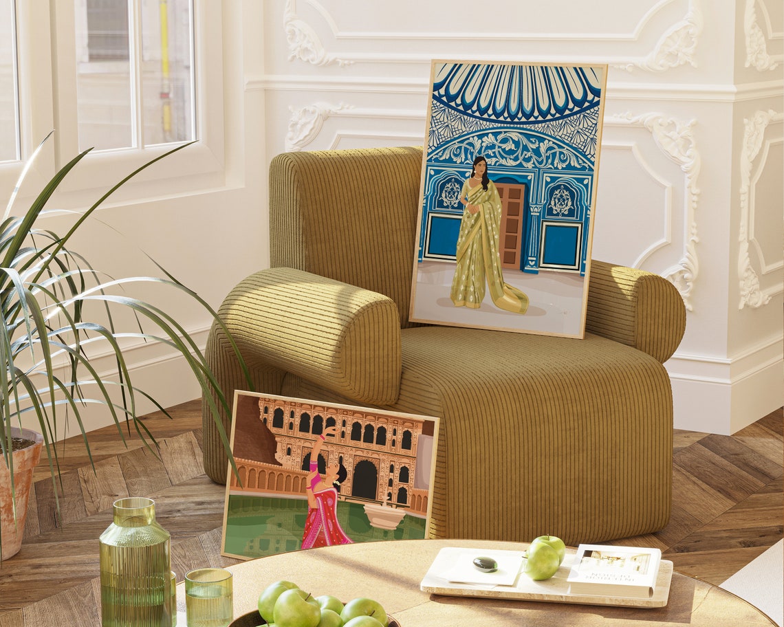 Indian Art, Jaipur Wall Art Print - Image 4