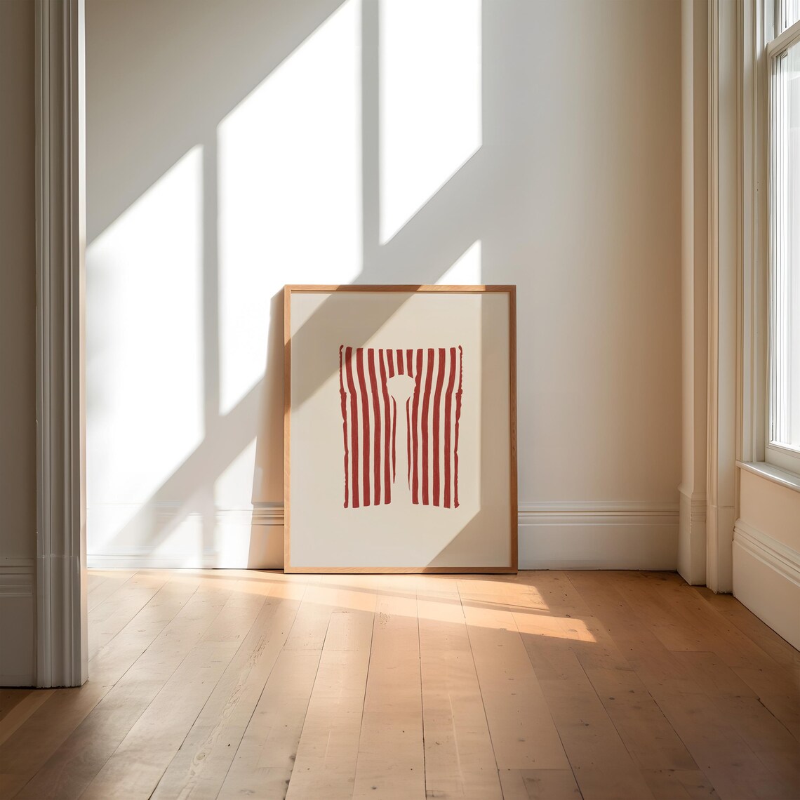 Life Vest Art Print, Nantucket Coastal Beachy Decor