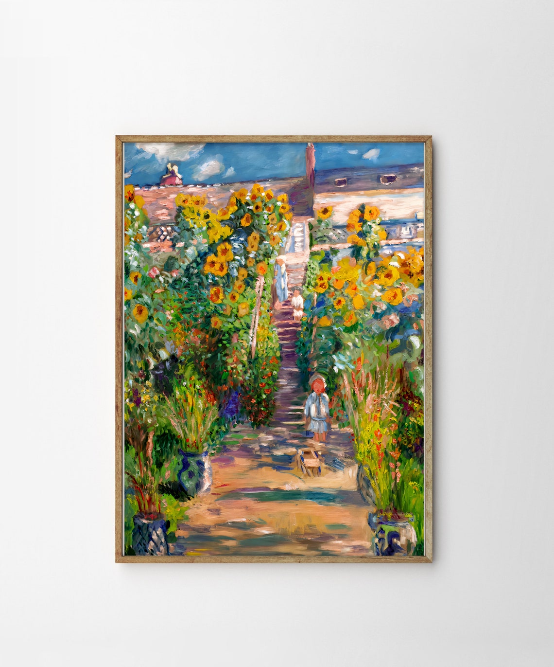 Claude Monet Sunflower Garden Impressionist Summer Scene Poster - Image 4