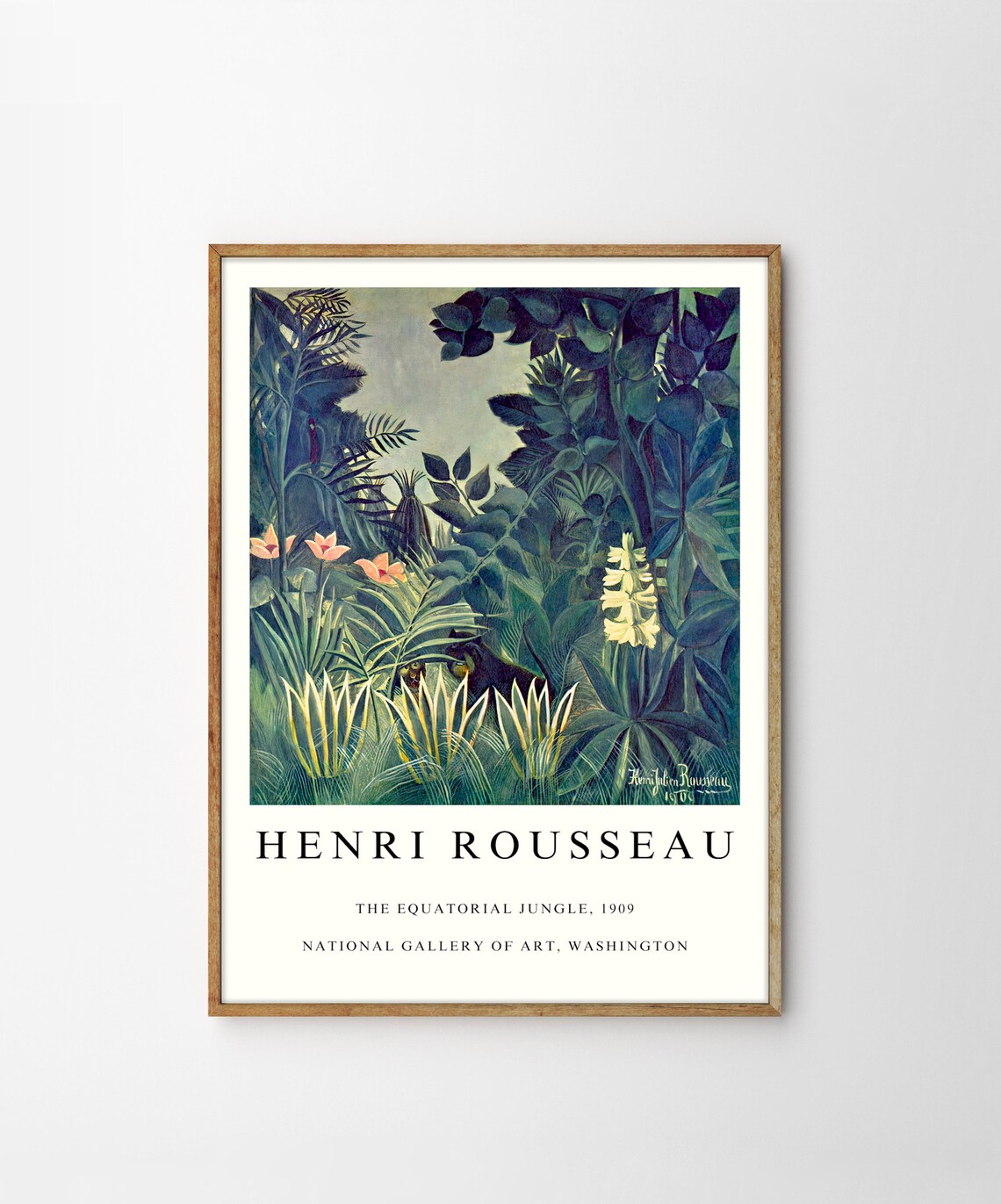 Douanier Rousseau Equatorial Jungle Art Print - Image 4