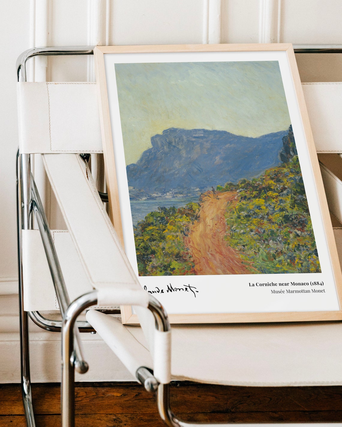 Claude Monet La Corniche near Monaco 1884 Coastal Path Poster - Image 2