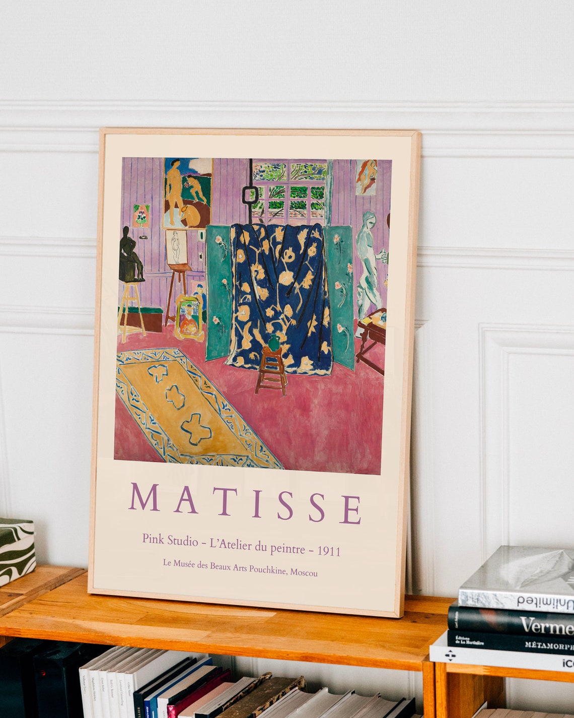 Henri Matisse Pink Studio 1911 Exhibition Poster with Interior Art - Image 3