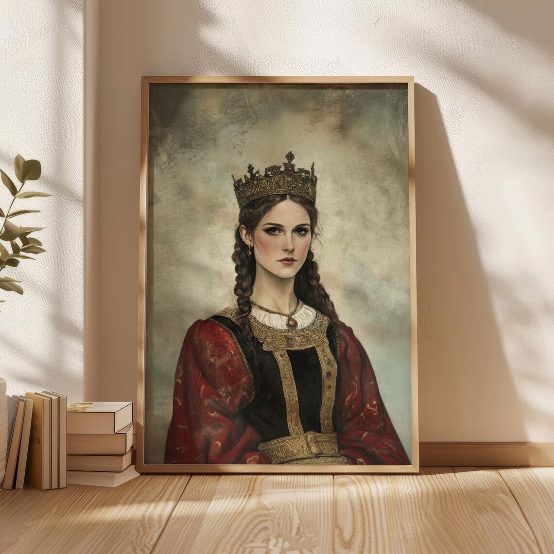 Nordic Wall Art Scandivanian Royal Woman Poster Antique Decor Prints