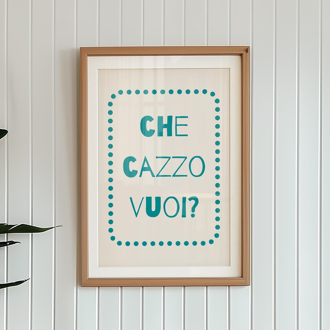 Che Cazzo Vuoi Quote, Retro Minimalist Poster