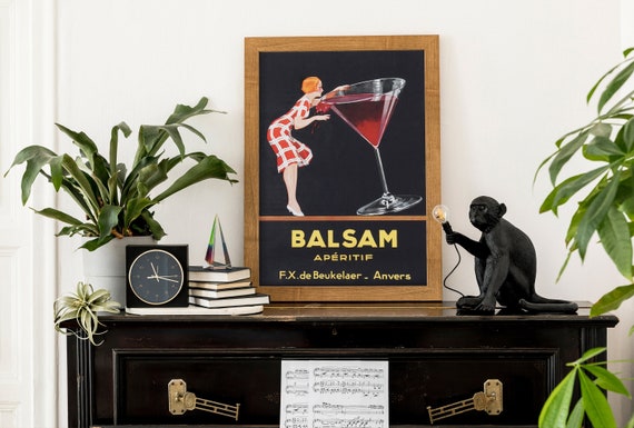Wine Wall Art, Vintage Woman and Wine Glass Print