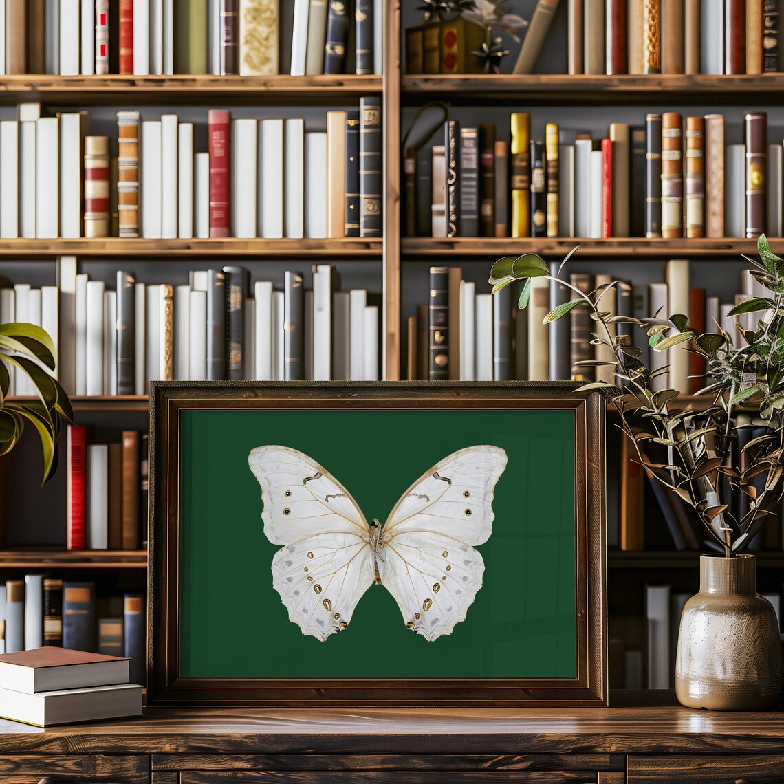 Moth Wall Art Vintage Art Print, Dark Moody Decor - Image 2